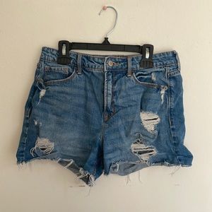 High Rise Old Navy Distressed Denim Shorts